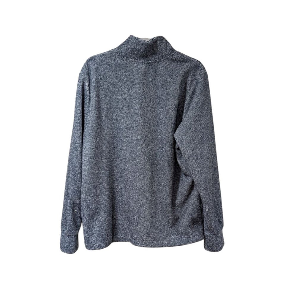 Eddie Bauer Blue Partial Button Up Pullover Soft … - image 2